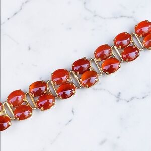 Vintage Red Jade Bracelet